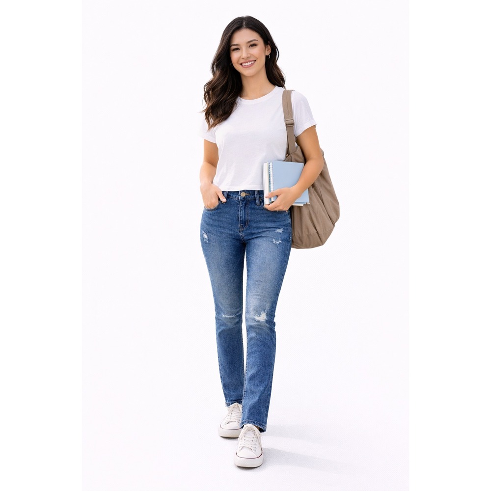 OAK & POPPY Distressed‎ Skinny Jeans Size 8 Stretch Denim Casual Trend